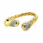 LeoPizzo Armreif 16cm ca. 1,26 ct Diamanten Bicolor 750/ 18K Vorschau