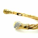LeoPizzo Armreif 16cm ca. 1,26 ct Diamanten Bicolor 750/ 18K - Bild 2 Vorschau