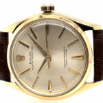 Rolex Oyster Perpetual Chronometer 34mm Ref. 1005/1002 Gold 18K 1950s +new Rolex Box - Bild 4 Vorschau