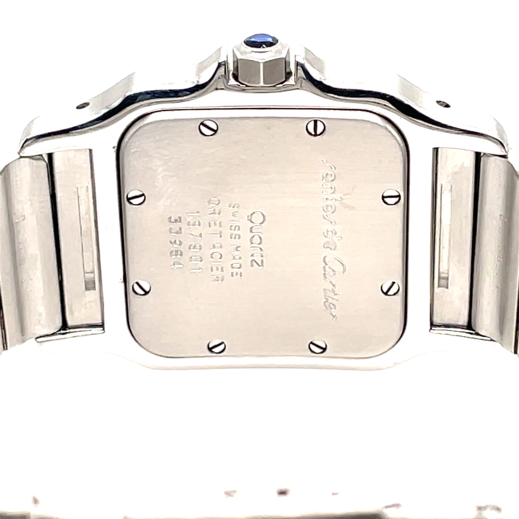Cartier Santos Galbee Ref. 1879-01 1990s Vintage Watch 29x41mm, Quarz - Bild 7