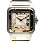 Cartier Santos Galbee Ref. 1879-01 1990s Vintage Watch 29x41mm, Quarz Vorschau