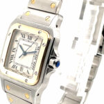 Cartier Santos Galbee Ref. 1879-01 1990s Vintage Watch 29x41mm, Quarz - Bild 4 Vorschau