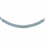 Halsreif 40cm ca. 1,90 ct Diamanten Weißgold 750/ 18K - Bild 2 Vorschau