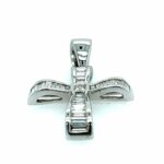 Anhänger „Kreuz“ ca. 1,65 ct Diamanten Weißgold 750/ 18K - Bild 3 Vorschau