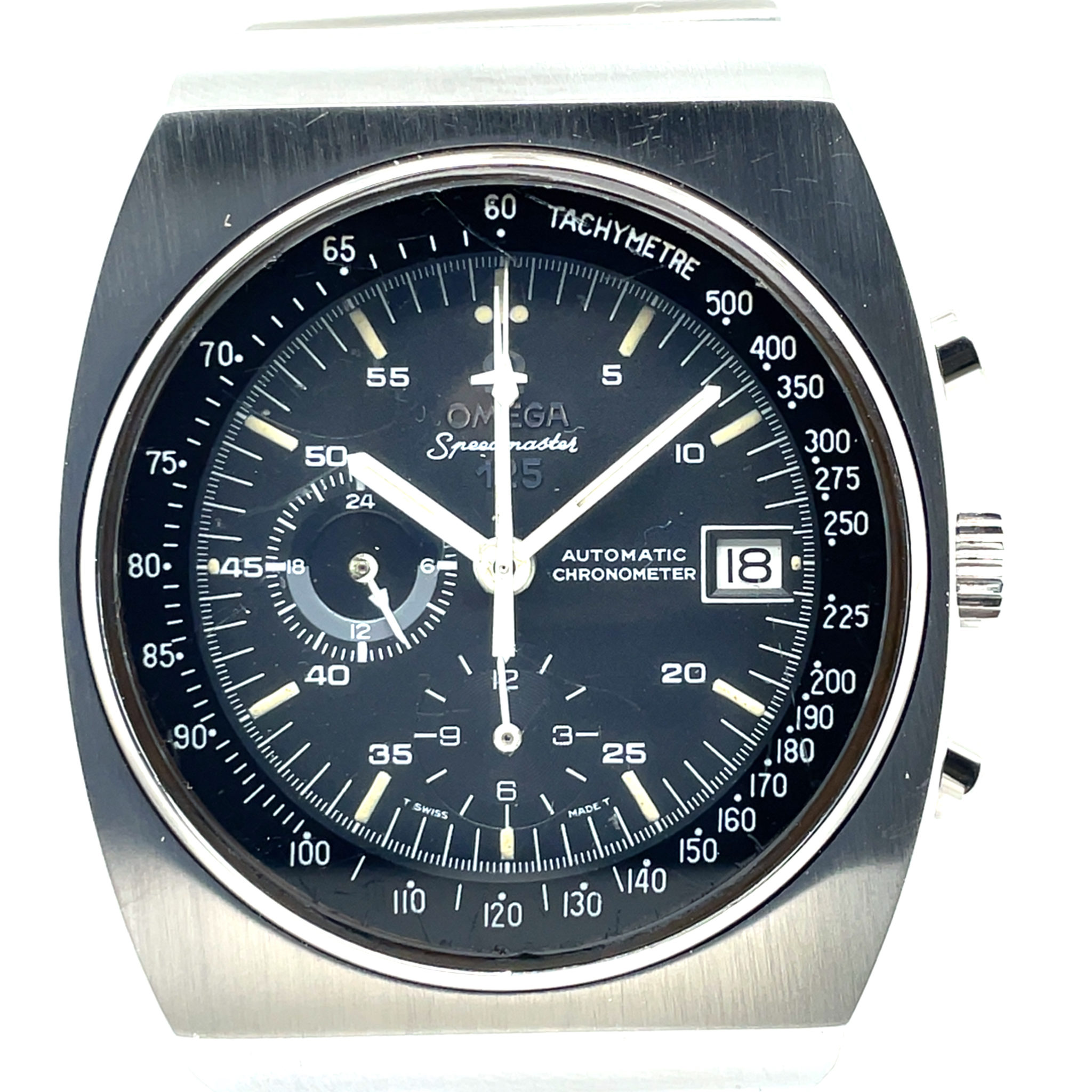 Omega Speedmaster 125 Ref. 378.0801 Chronometer Chronograph FULL SET 1973 TOP