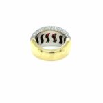 Burma Rubin Ring ca. 1,65ct Gr. 52,5 ca. 3,64ct Diamanten Bicolor 18K DSEF - Bild 4 Vorschau