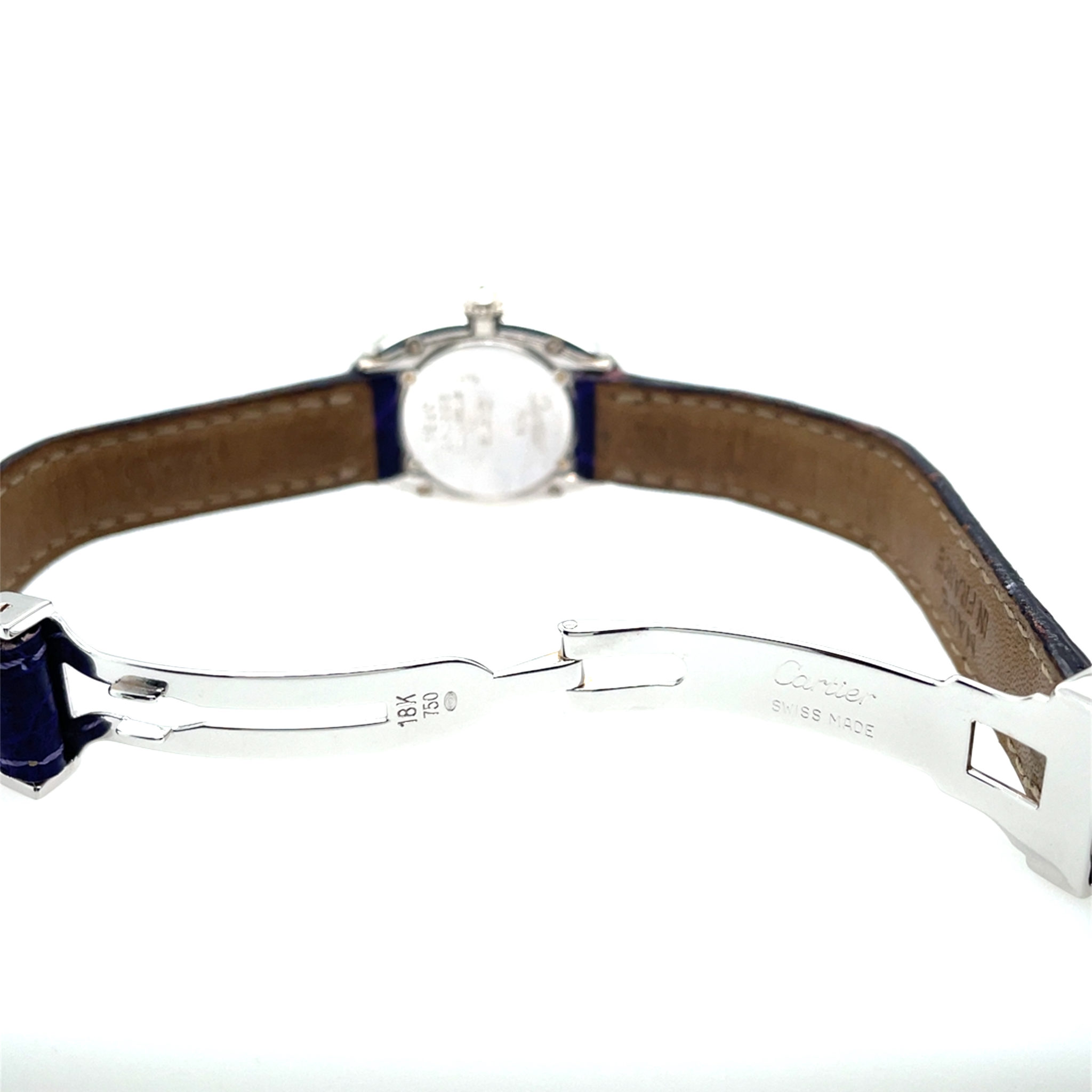 Cartier Baignoire Lady white gold Diamond Watch Ref. 8660-44 factory setting 1989 Papers - Bild 9
