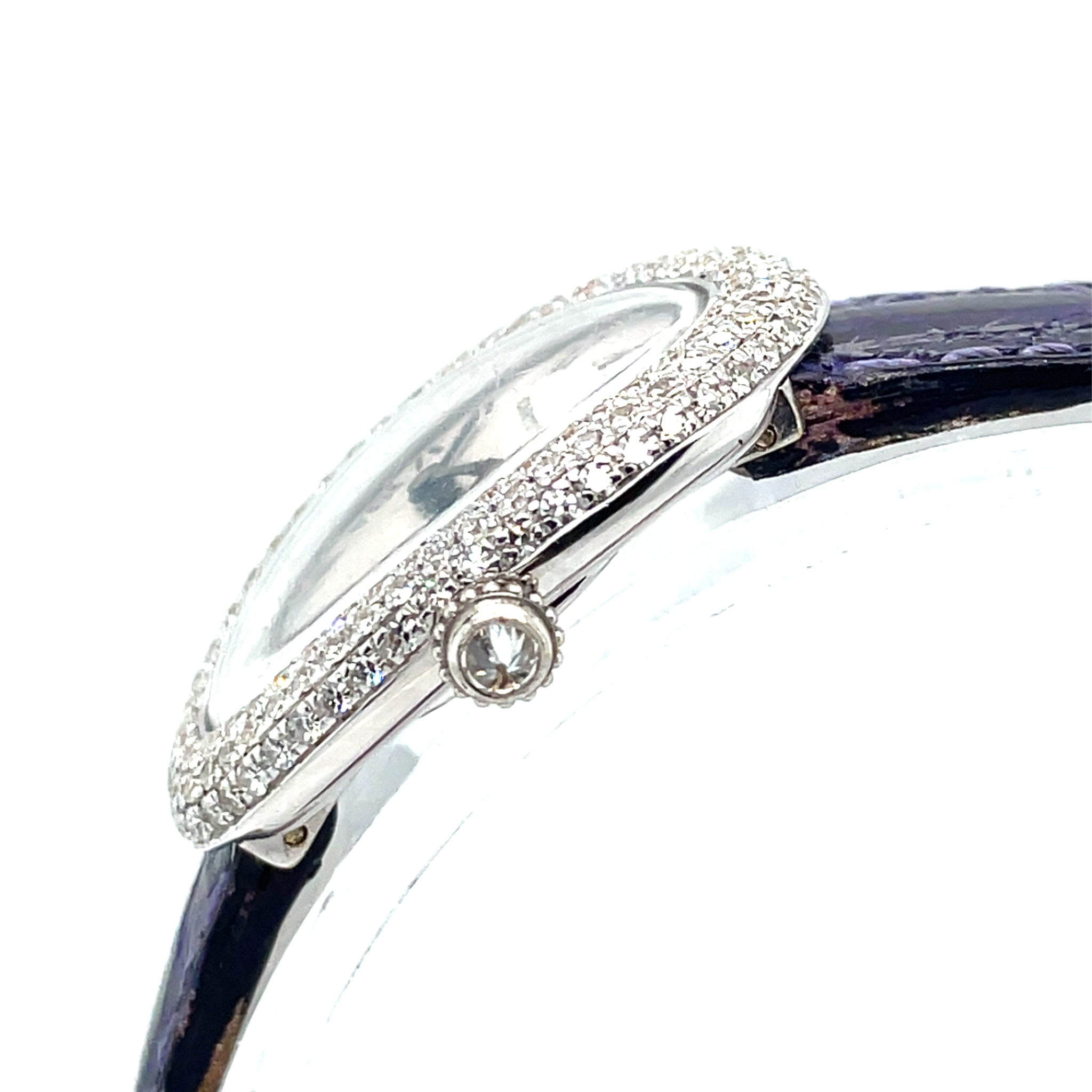 Cartier Baignoire Lady white gold Diamond Watch Ref. 8660-44 factory setting 1989 Papers - Bild 11