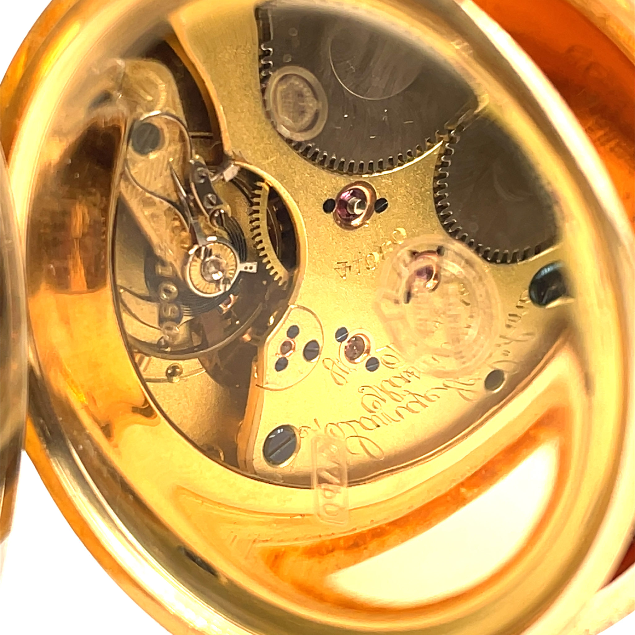 A. Lange & Söhne Taschenuhr Glashütte B/Dresden 3-Deckel Savonette 41080 Gold 750+Etui - Bild 4