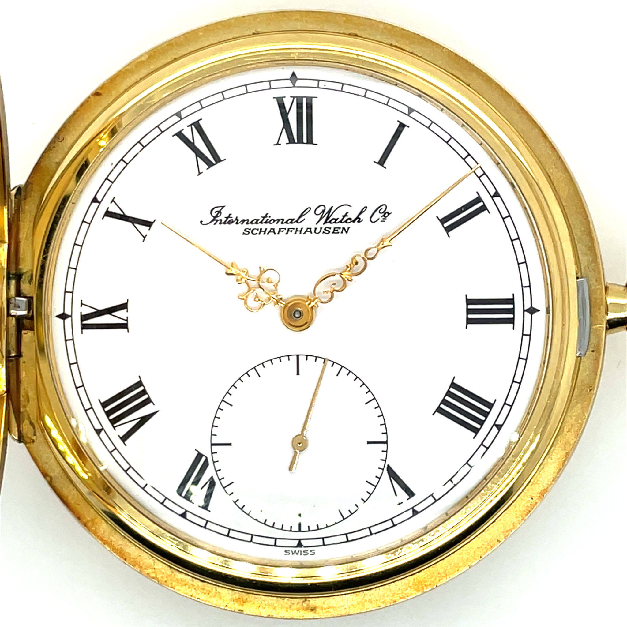 IWC Taschenuhr Savonette 3 Deckel 750GG Cal. 982 fully serviced perfect condotion