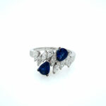 René Kern „Moi et Toi“ Saphir Ring Gr. 57 ca. 0,80 ct Diamanten Weißgold 18K Vorschau