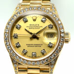 Rolex Lady-Datejust Ref. 69238 750 Gold, Diamaond Factory Setting 1993 Full Set TOP Vorschau