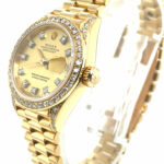 Rolex Lady-Datejust Ref. 69238 750 Gold, Diamaond Factory Setting 1993 Full Set TOP - Bild 4 Vorschau