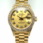 Rolex Lady-Datejust Ref. 69238 750 Gold, Diamaond Factory Setting 1993 Full Set TOP - Bild 5 Vorschau