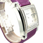 Chopard Happy Sport Square Ref. 8447 Stahl/Weißgold 750 Mother of Pearl Dia. Box und Verpackung - Bild 3 Vorschau