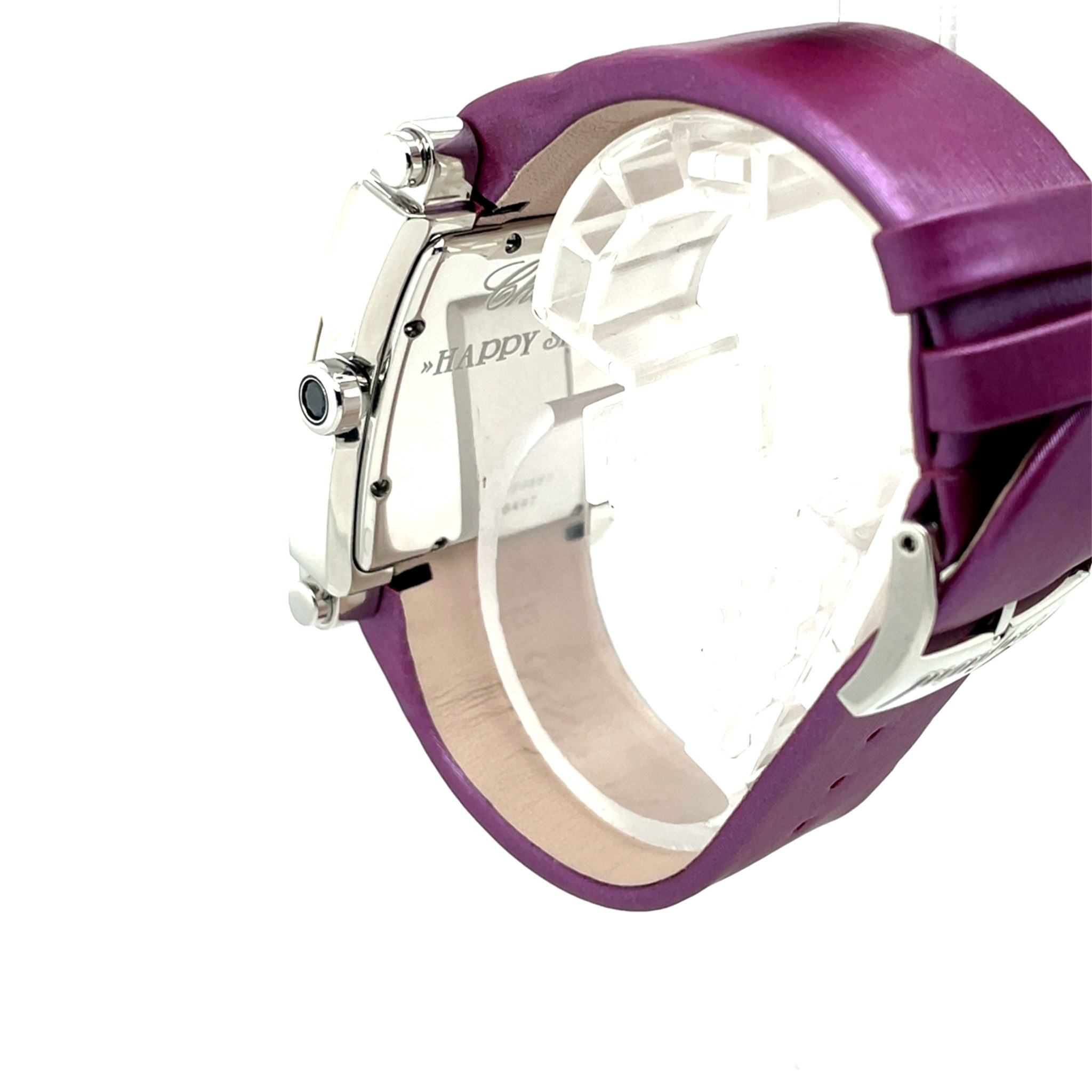 Chopard Happy Sport Square Ref. 8447 Stahl/Weißgold 750 Mother of Pearl Dia. Box und Verpackung - Bild 8