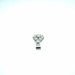 „Blütenform“ Anhänger ca. 0,70 ct Diamanten Weißgold 750/ 18K - Bild 4 Vorschau