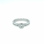 Solitärring Gr. 53,5 ca. 0,55 ct Diamant Weißgold 750/ 18K Vorschau