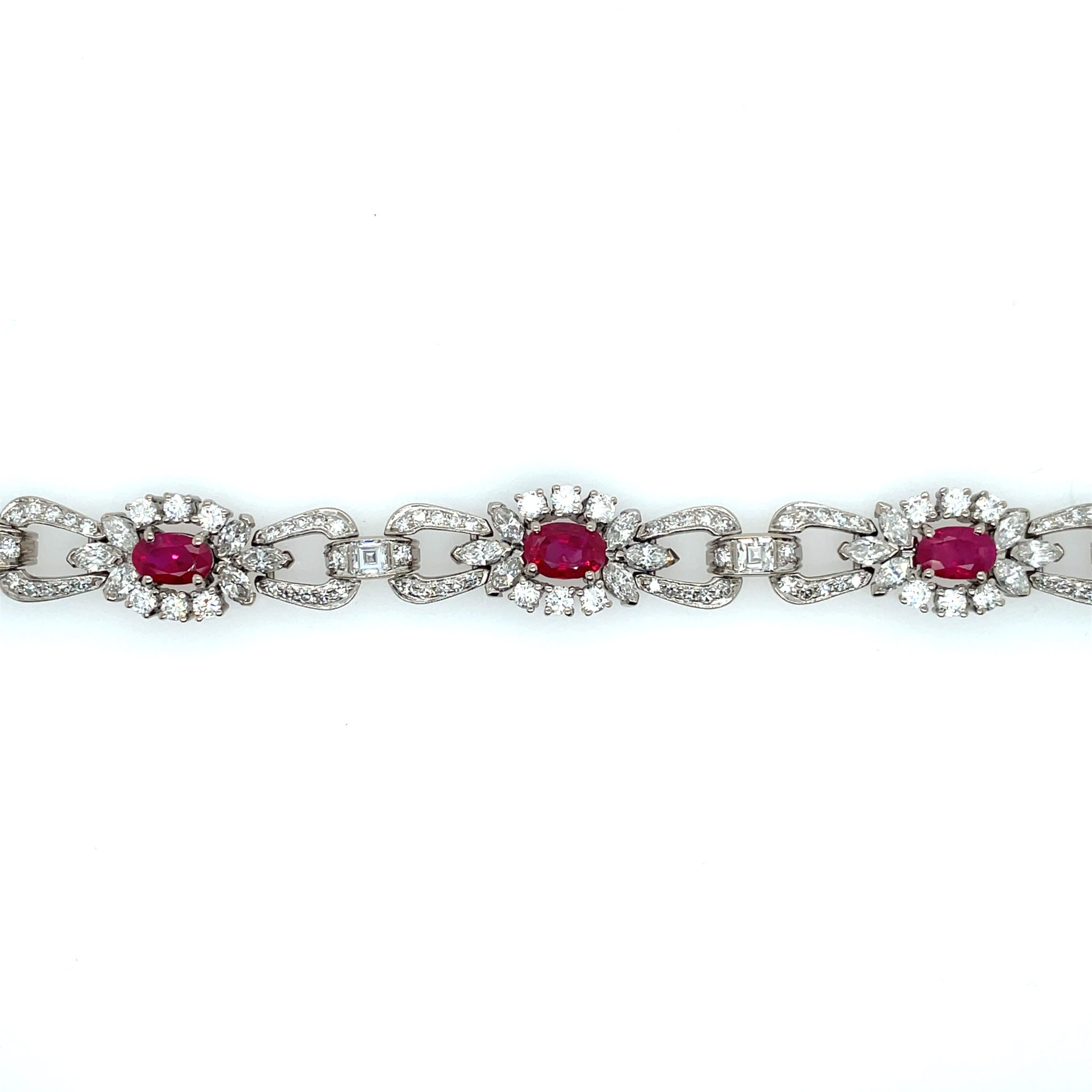 Koch Rubin Armband 19 cm ca. 3,97 ct Diamanten Weißgold 750/ 18K - Bild 2