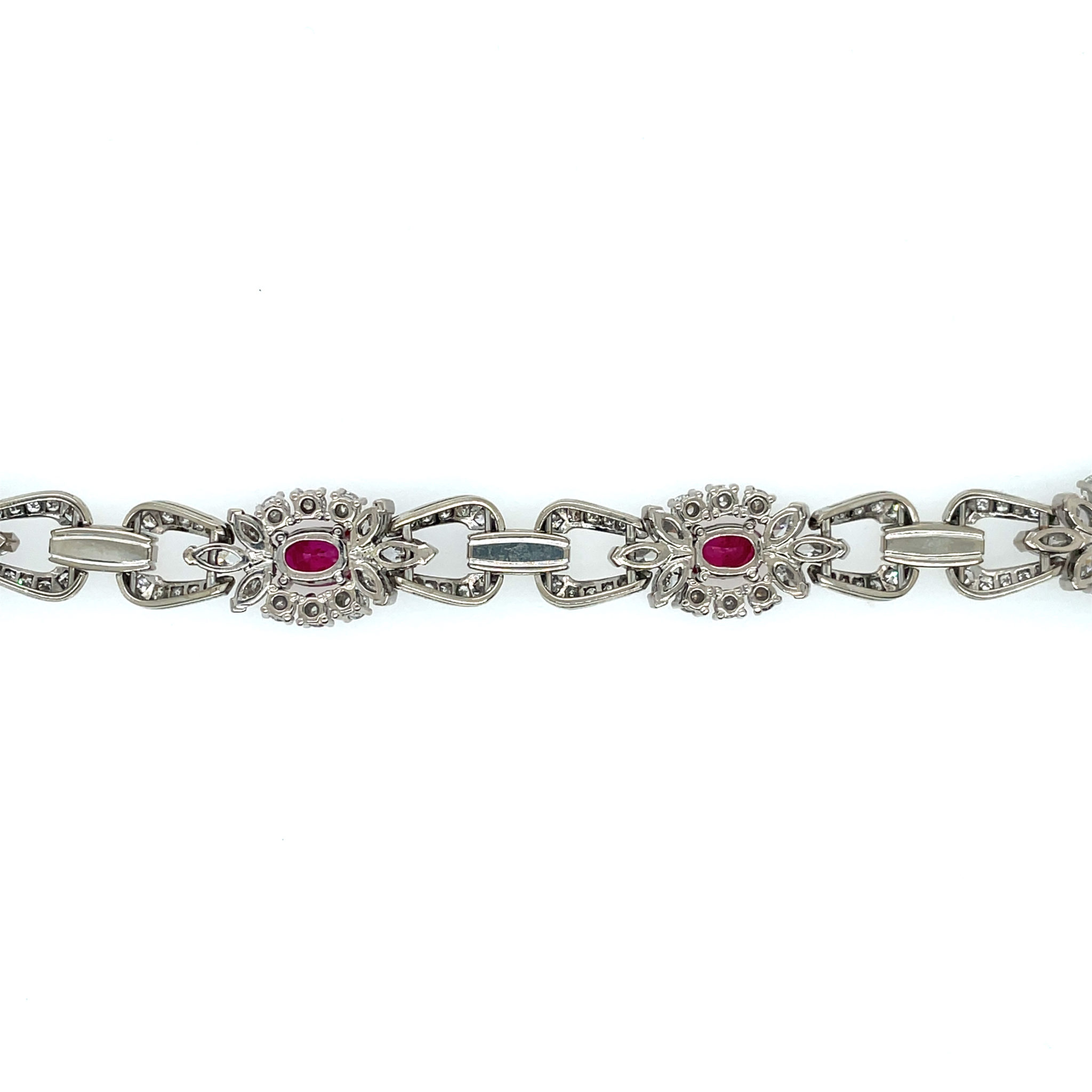 Koch Rubin Armband 19 cm ca. 3,97 ct Diamanten Weißgold 750/ 18K - Bild 4