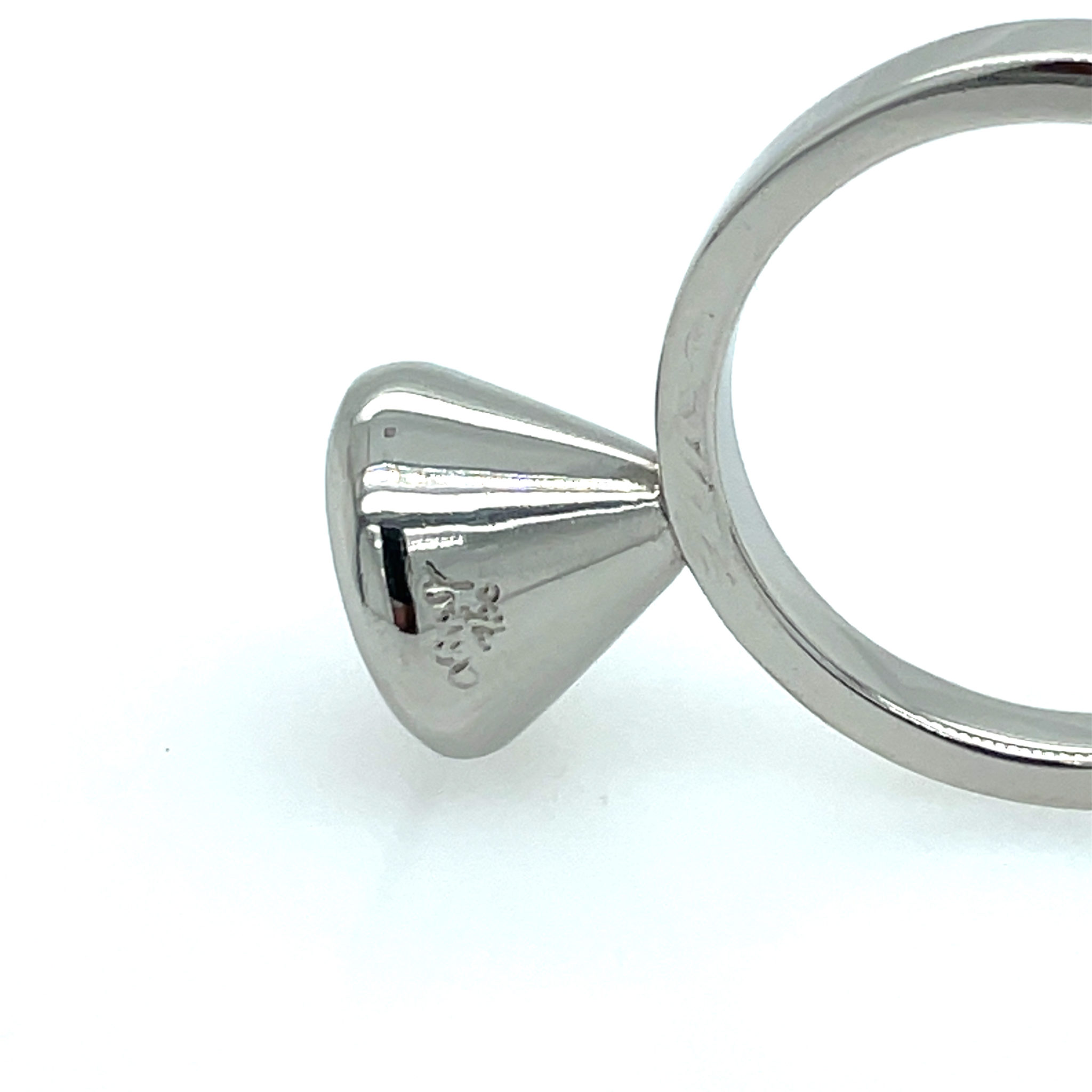 Georg Spreng Turmalin Solitärring Gr. 58 Weißgold 750/ 18K - Bild 7