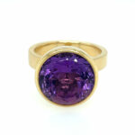 Georg Spreng Amethyst Solitärring Gr. 57 Gelbgold 750/ 18K Vorschau