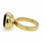 Georg Spreng Amethyst Solitärring Gr. 57 Gelbgold 750/ 18K - Bild 6 Vorschau
