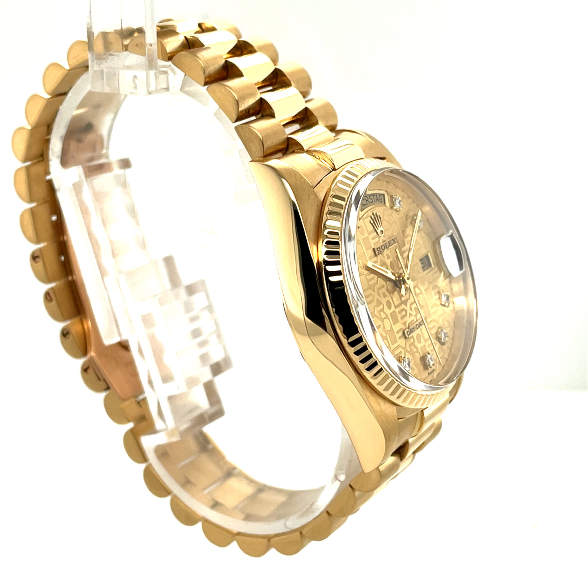 Rolex Day-Date 36 President Ref.18038 LC 100 1981 Full Set Diamond Dial Vintage - Bild 6