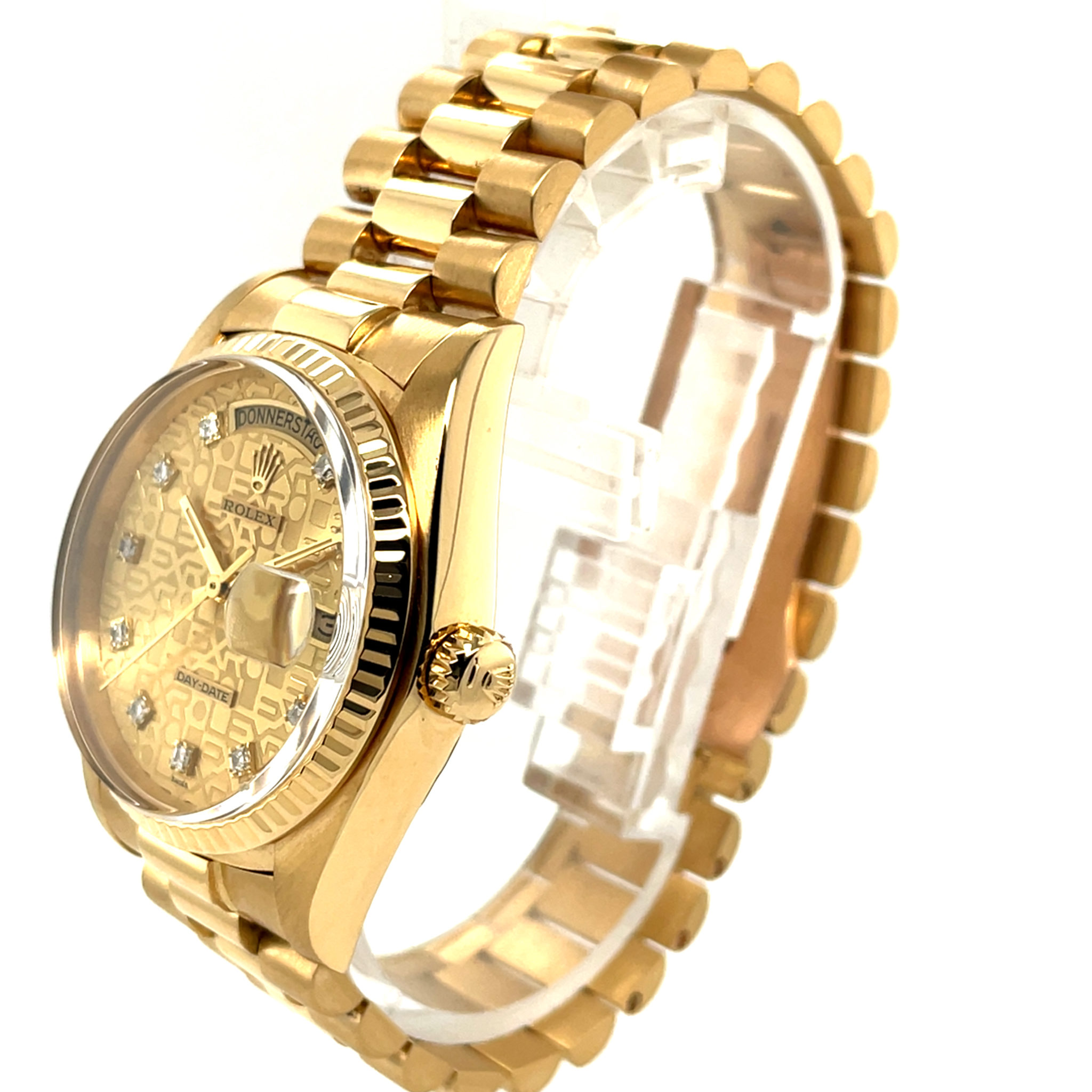 Rolex Day-Date 36 President Ref.18038 LC 100 1981 Full Set Diamond Dial Vintage - Bild 5