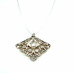 Diamanten im Altschliff Collier 45 cm ca. 1,5 ct Diamanten Weißgold 585/ 14K - Bild 3 Vorschau