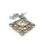 Diamanten im Altschliff Collier 45 cm ca. 1,5 ct Diamanten Weißgold 585/ 14K - Bild 5 Vorschau