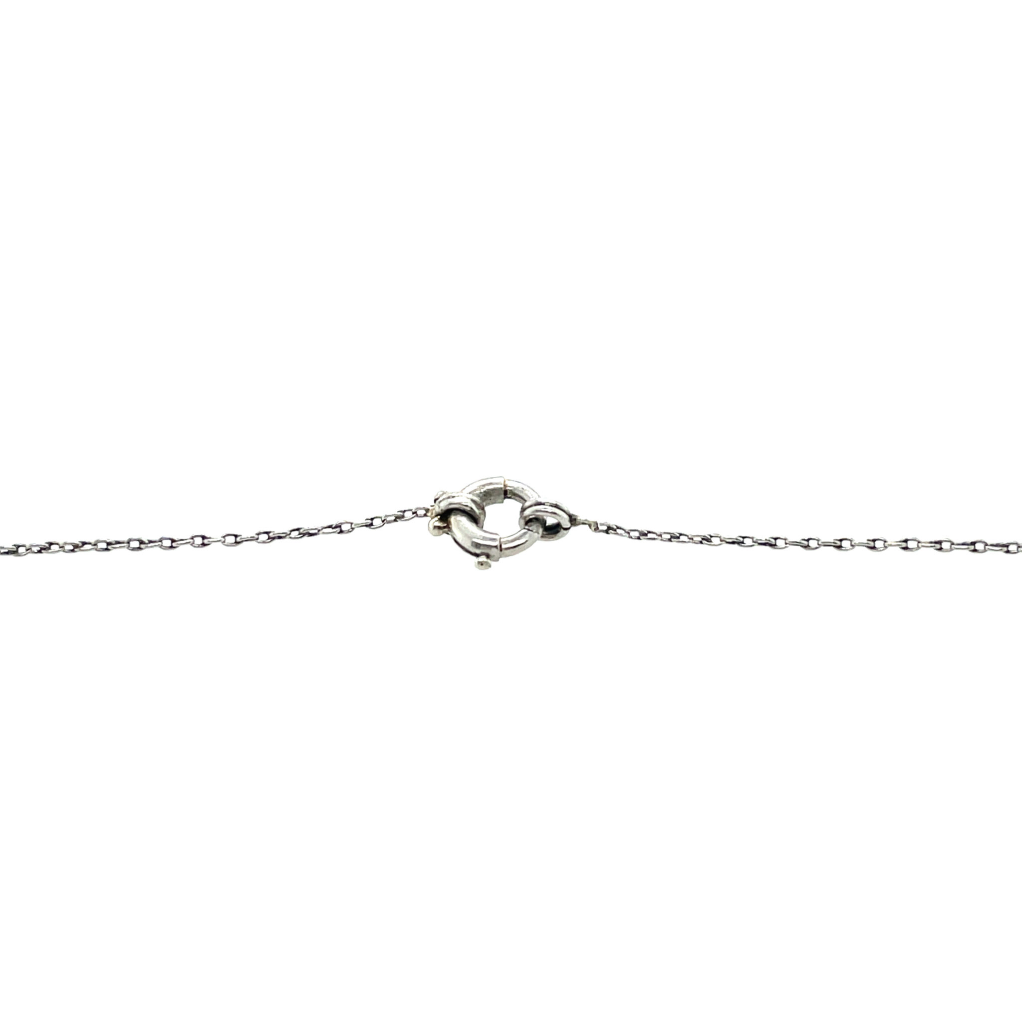 Diamanten im Altschliff Collier 45 cm ca. 1,5 ct Diamanten Weißgold 585/ 14K - Bild 6