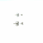 Solitärohrstecker mit ca. 0,50 ct Diamanten Weißgold 750/ 18K - Bild 4 Vorschau