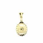 Emaille Anhänger ca. 0,60 ct Diamanten wohl Antik Gelbgold 585/ 14K - Bild 2 Vorschau