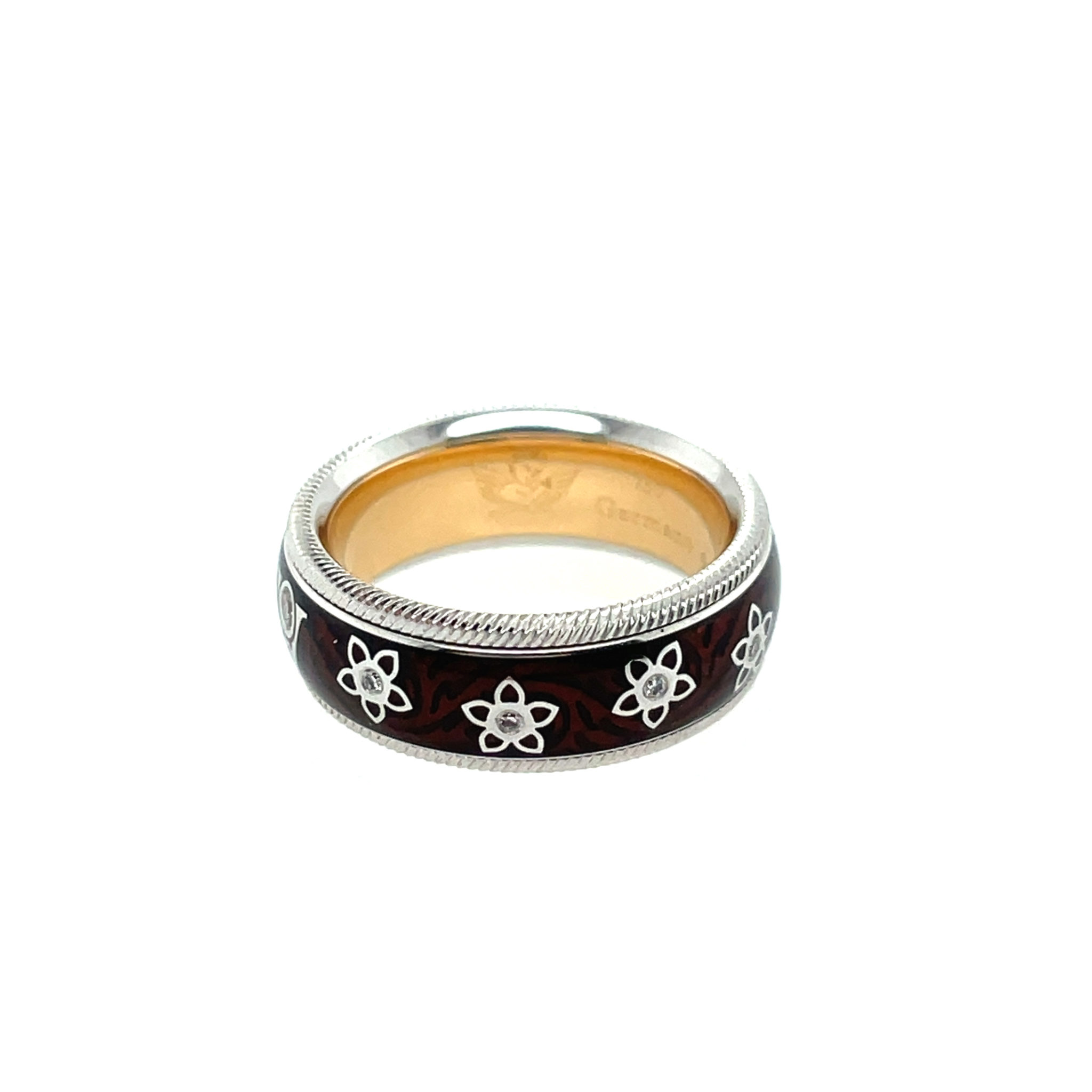 Wellendorff „Prinzesse“ Ring Gr. 50,5 ca. 0,10 ct Diamanten Bicolor 18K - Bild 2