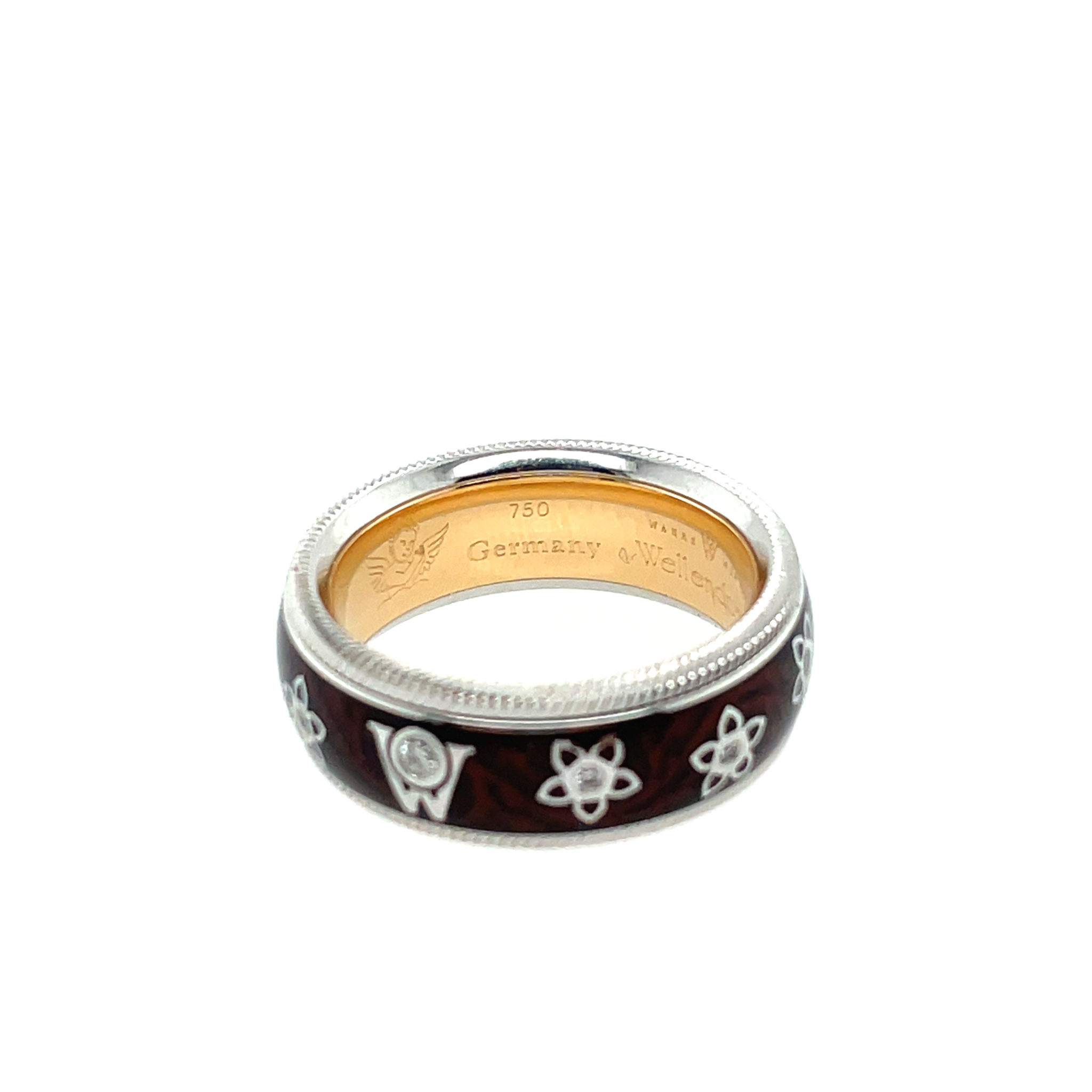 Wellendorff „Prinzesse“ Ring Gr. 50,5 ca. 0,10 ct Diamanten Bicolor 18K - Bild 4