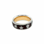 Wellendorff „Prinzesse“ Ring Gr. 50,5 ca. 0,10 ct Diamanten Bicolor 18K - Bild 5 Vorschau