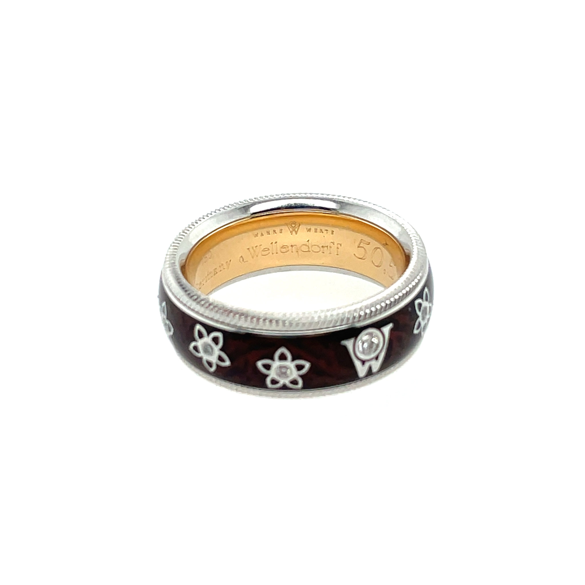 Wellendorff „Prinzesse“ Ring Gr. 50,5 ca. 0,10 ct Diamanten Bicolor 18K - Bild 5