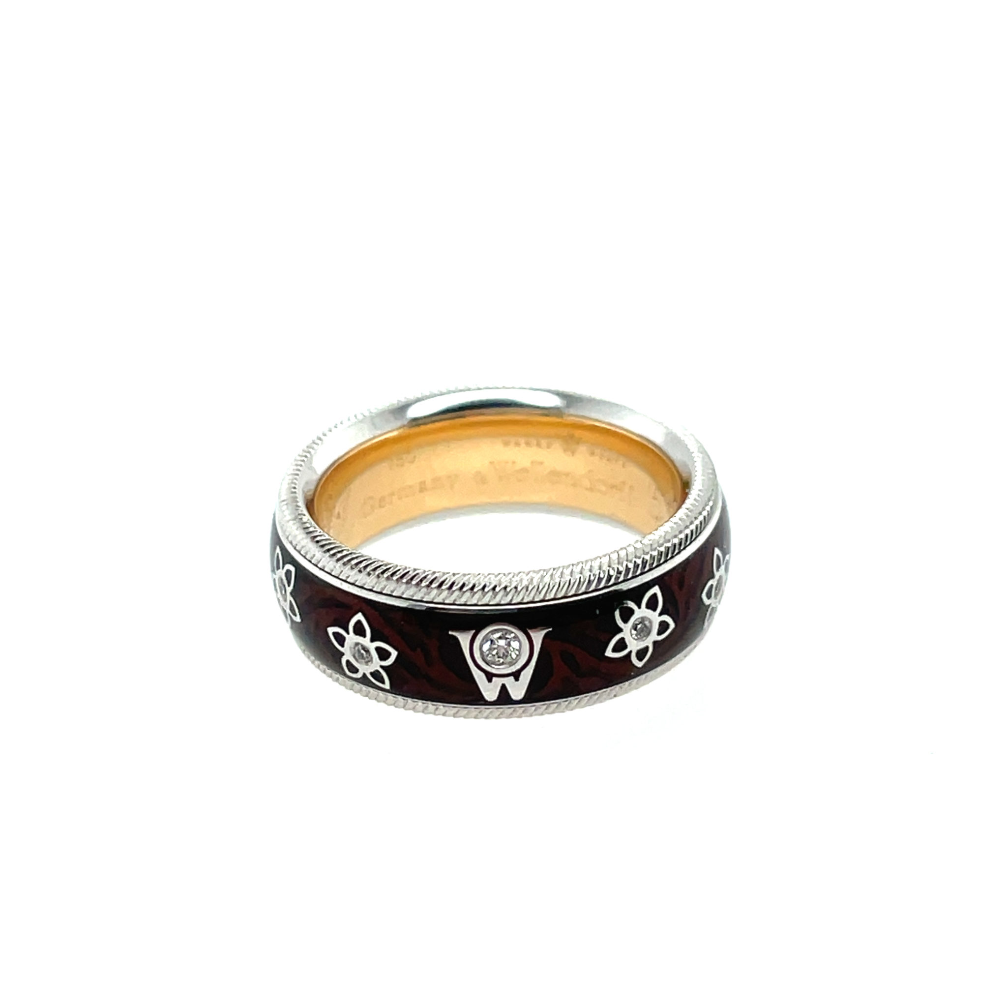 Wellendorff „Prinzesse“ Ring Gr. 50,5 ca. 0,10 ct Diamanten Bicolor 18K