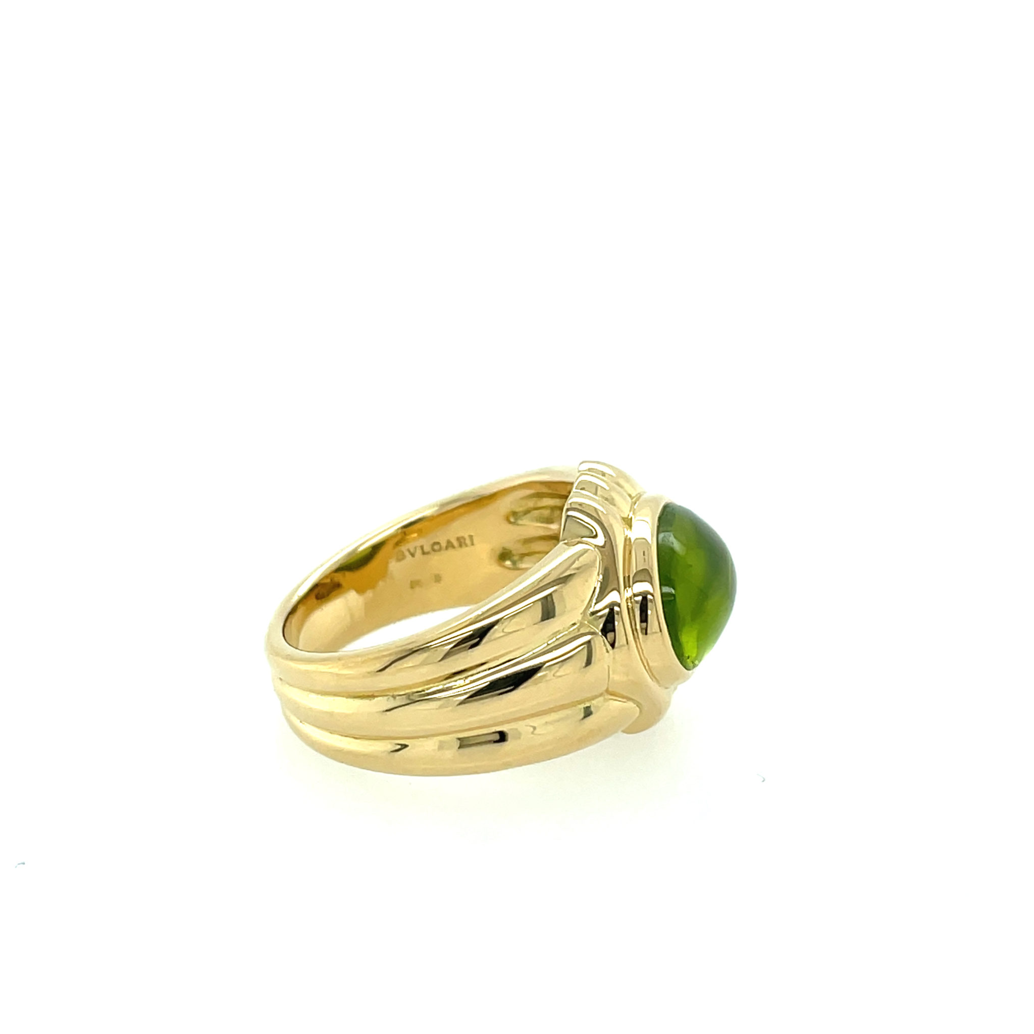 Bulgari Ring Gr. 53 Peridot Gelbgold 750/ 18K BVLGARI - Bild 2