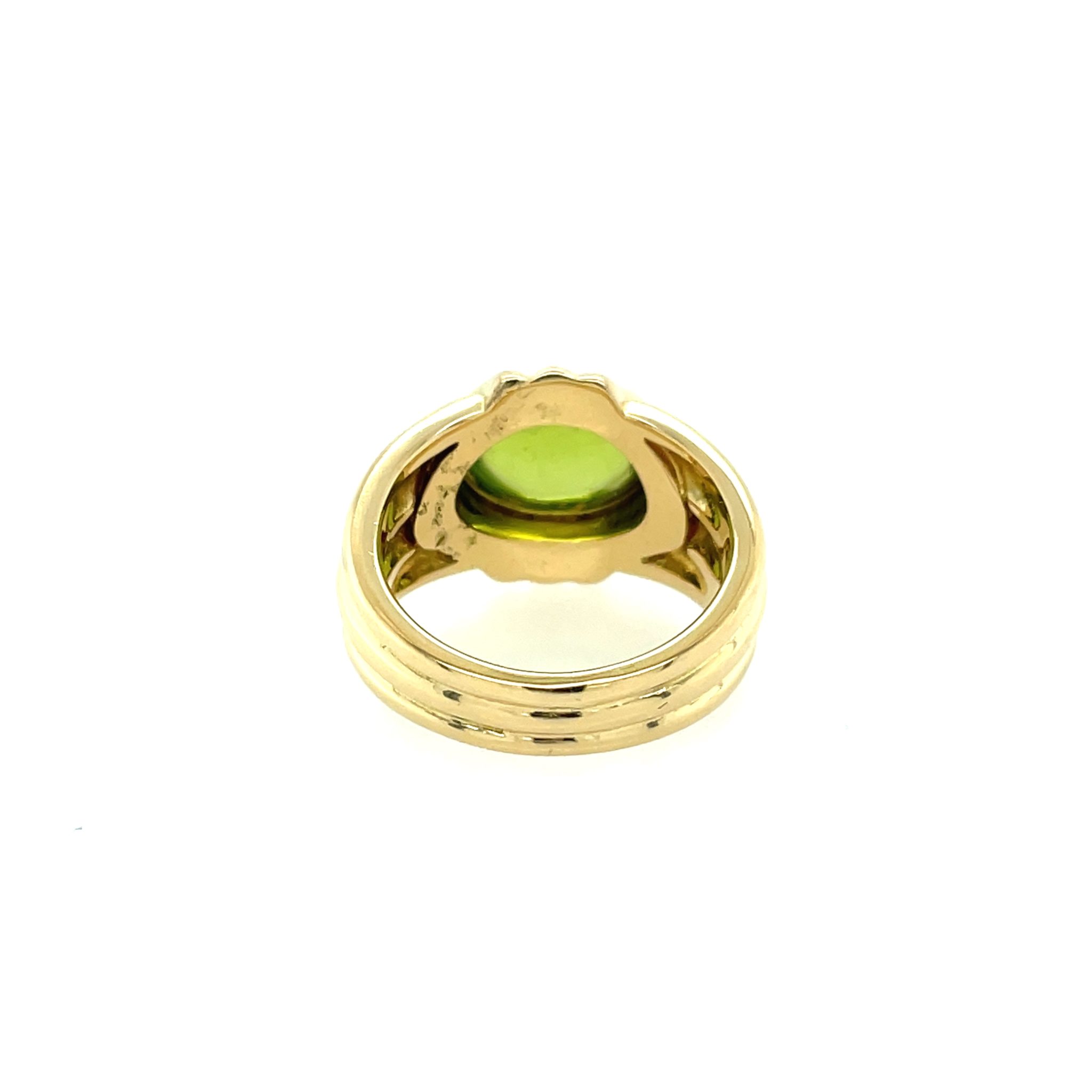 Bulgari Ring Gr. 53 Peridot Gelbgold 750/ 18K BVLGARI - Bild 3
