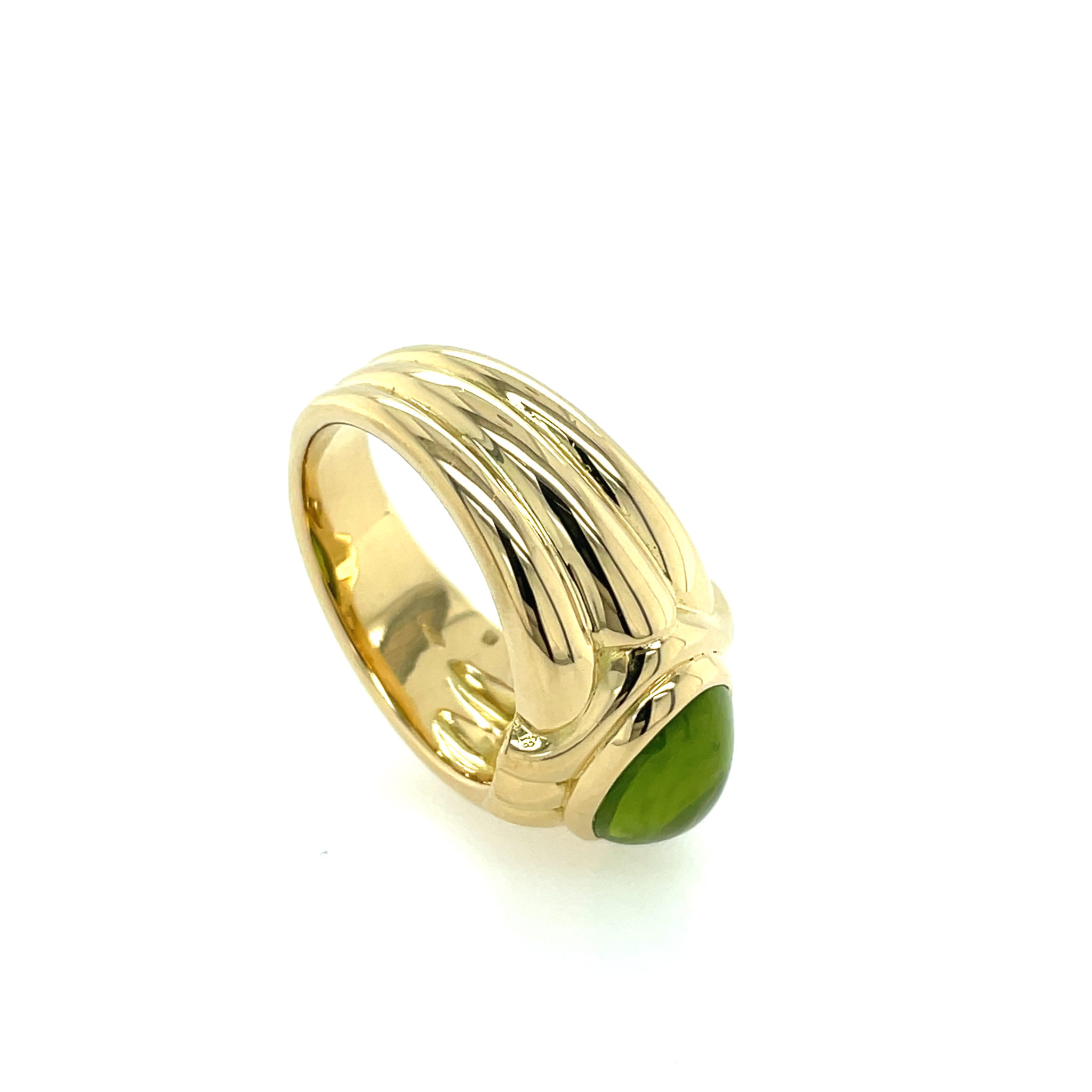 Bulgari Ring Gr. 53 Peridot Gelbgold 750/ 18K BVLGARI - Bild 4
