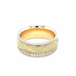 Wellendorff Ring Gr. 57 ca. 0,55 ct Diamanten Bicolor 750/ 18K - Bild 2 Vorschau