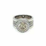 Krieger Juwelenring Gr. 57 ca. 4,79 ct Diamanten Weißgold 750/ 18K Vorschau
