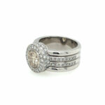 Krieger Juwelenring Gr. 57 ca. 4,79 ct Diamanten Weißgold 750/ 18K - Bild 2 Vorschau