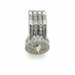 Krieger Juwelenring Gr. 57 ca. 4,79 ct Diamanten Weißgold 750/ 18K - Bild 6 Vorschau