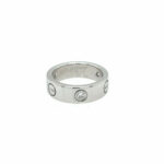 Cartier „Love“ Ring Gr. 49 ca. 0,24 ct Diamanten Weißgold 750/ 18K Vorschau
