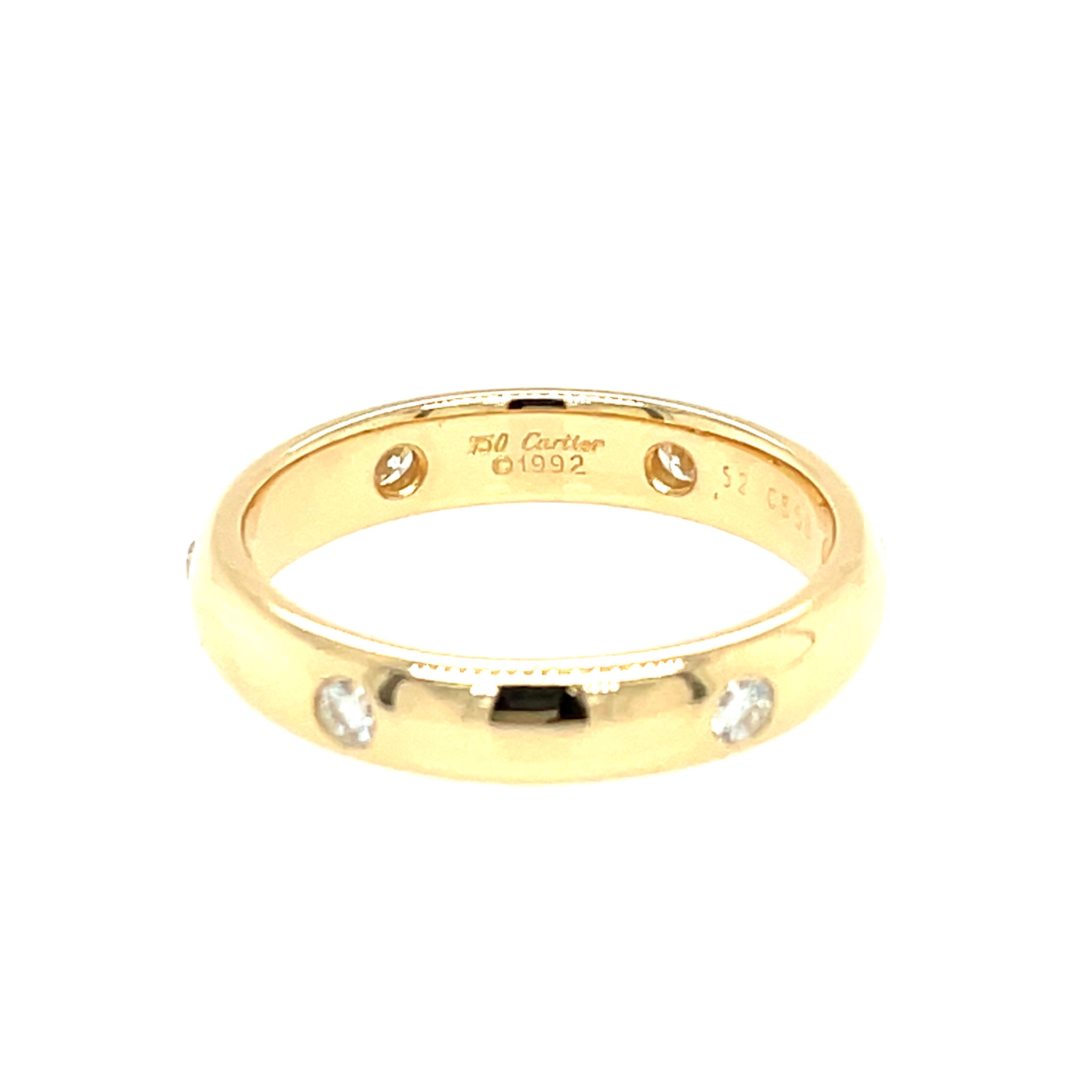 Cartier Bandring Gr.53 ca. 0,40 ct Diamanten Gelbgold 750/ 18K - Bild 2