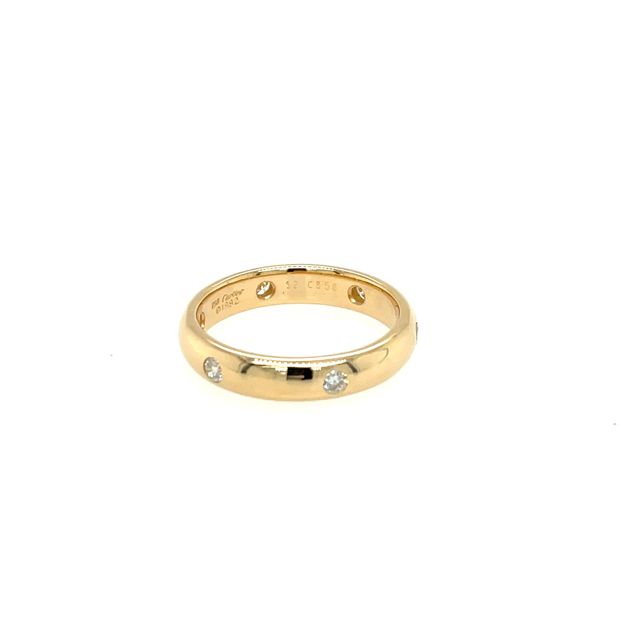 Cartier Bandring Gr.53 ca. 0,40 ct Diamanten Gelbgold 750/ 18K - Bild 3