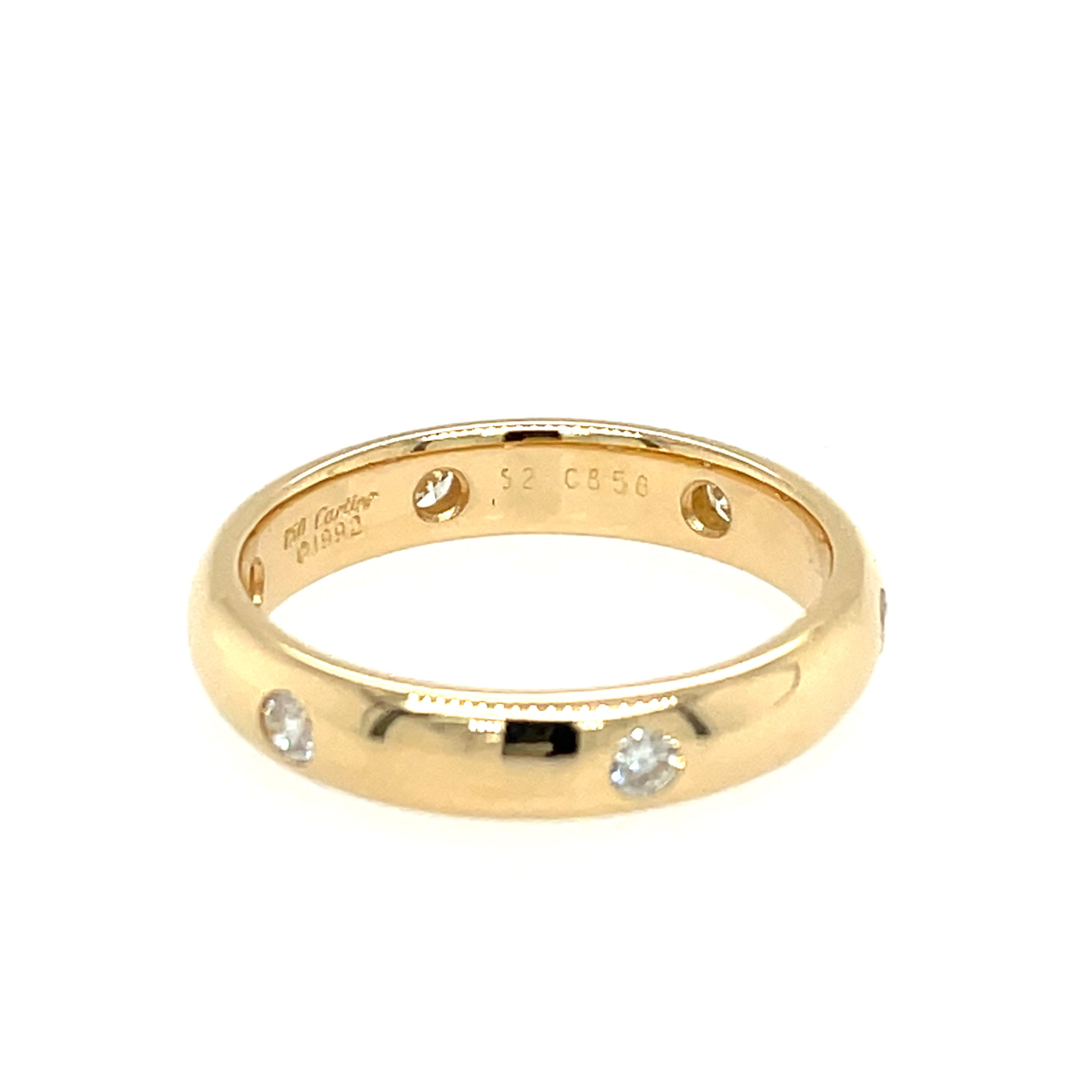 Cartier Bandring Gr.53 ca. 0,40 ct Diamanten Gelbgold 750/ 18K - Bild 4